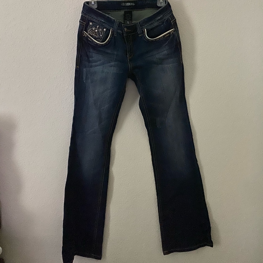 Cello Bootcut jeans with Rhinestones